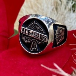 Anillo Ace of spades en plata 925