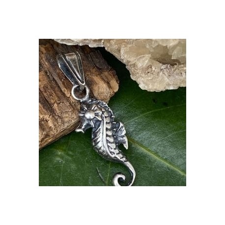 Dije caballito de mar en plata 925