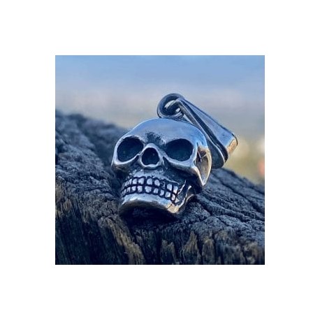 Dije calavera en plata 925