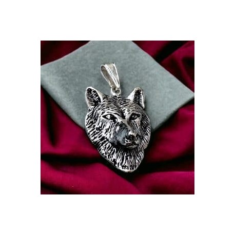 Dije de Lobo en plata 925!