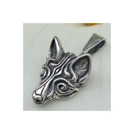 Dije de Lobo en plata 925!