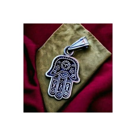 Dije mano de Hamsa en plata 925