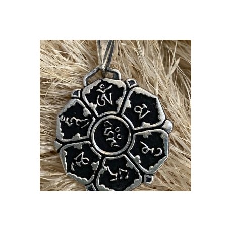 Dije mantra Tibetano en plata 925