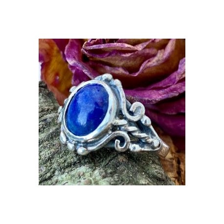 Anillo con Lapis lazuli en plata 925