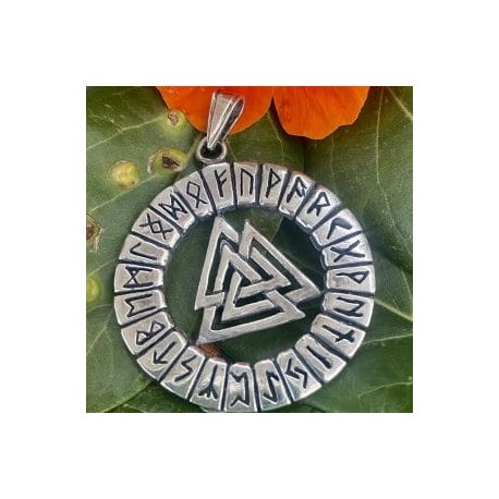 Dije Valknut en plata 925