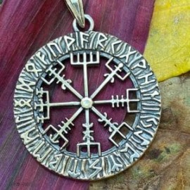 Dije Vegvisir en plata 925