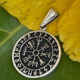 Dije Vegvisir en plata 925