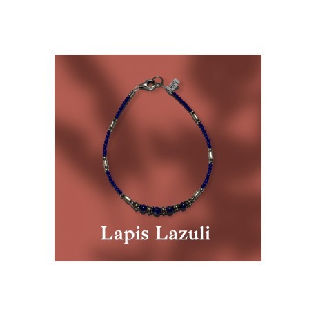 Pulsera de Lapis Lazuli en plata 925