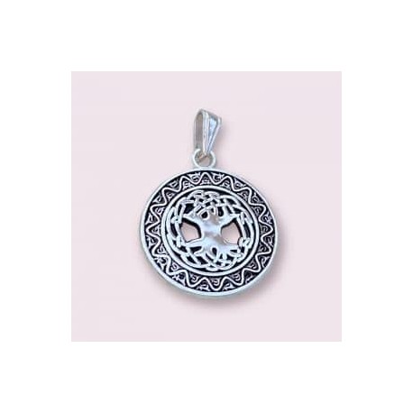 Dije Yggdrasil en plata 925