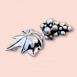 Broche de Uvas en plata 925