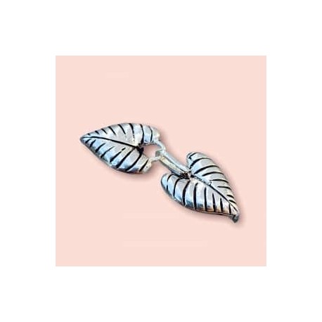 Broche de Hojas en plata 925!