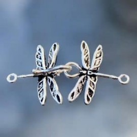 Broche de Libélulas en plata 925!