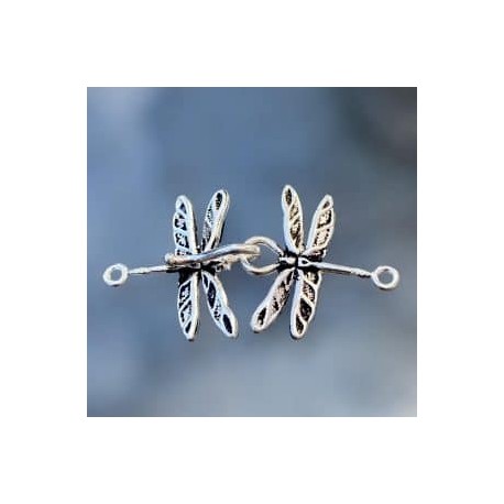 Broche de Libélulas en plata 925!