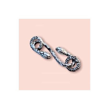 Broche de Serpiente en plata 925