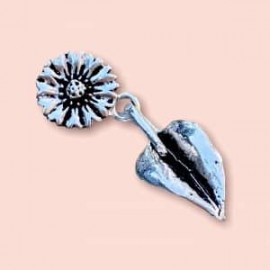 Broche Flor en plata 925