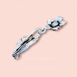 Broche Flor en plata 925