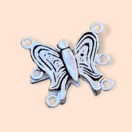 Broche de Mariposa p/3 hilos en plata 925