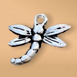 Charm de Libélula en plata 925