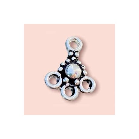 Componente para aretes en plata 925