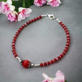 Pulsera de Coral en plata 925