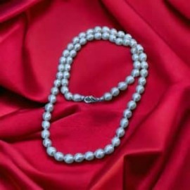 Collar de Perla natural con broche de plata 925