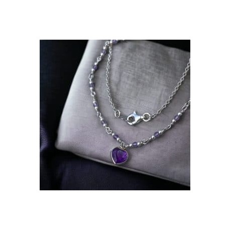 Collar de Amatista en plata 925