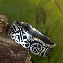 Anillo Dragon Vikingo en plata 925