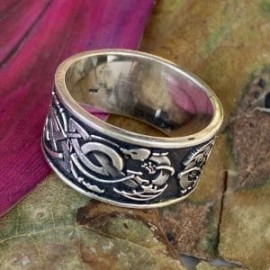 Anillo Dragón Vikingo en plata 925