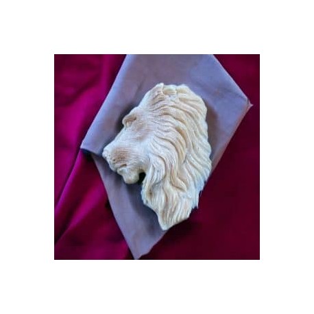 Talla Leon en marfil de mamut