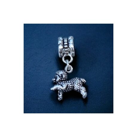 Charm Borrego tipo Pandora en plata 925