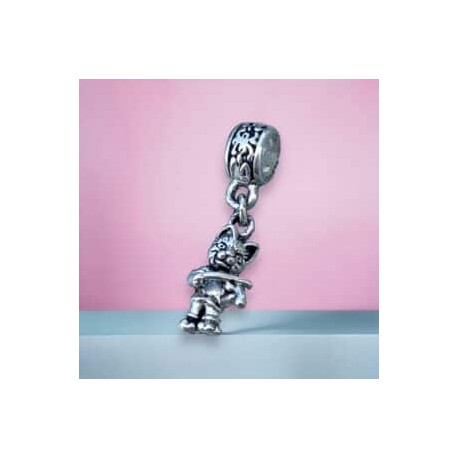 Charm Gato con Violin tipo Pandora en plata 925