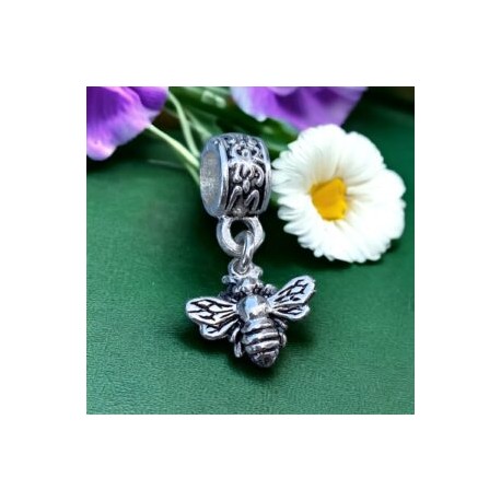 Charm Abeja tipo Pandora en plata 925