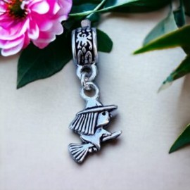 Charm Bruja tipo Pandora en plata 925