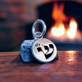 Charm Shin de fuego en plata 925