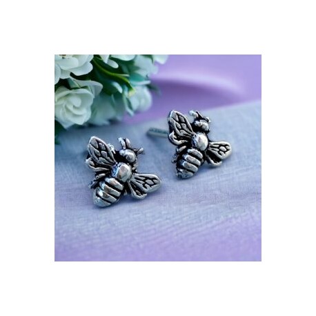 Broqueles de Abeja en plata 925