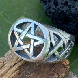 Anillo Pentagrama en plata 925