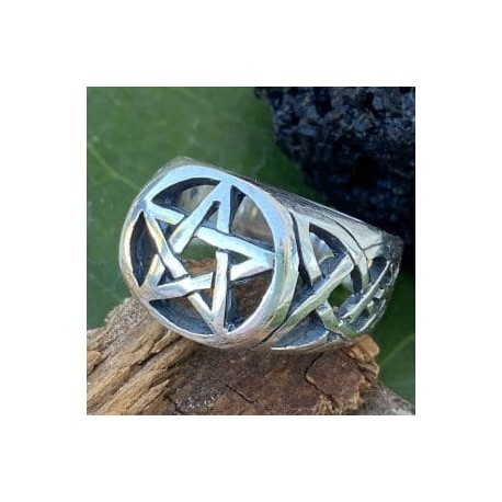 Anillo Pentagrama en plata 925