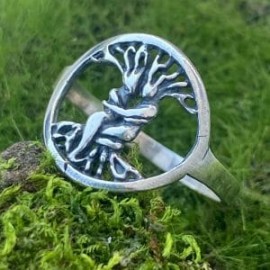 Anillo Árbol pareja en plata 925!