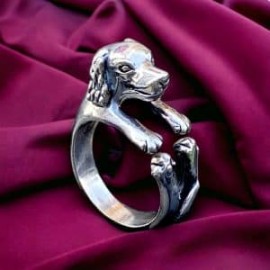 Anillo Cocker Spaniel en plata 925