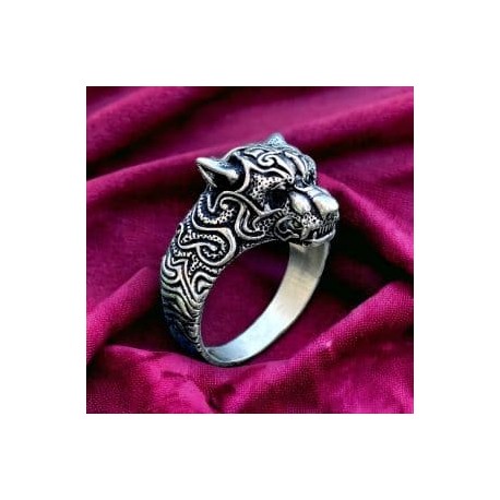 Anillo Jaguar en plata 925